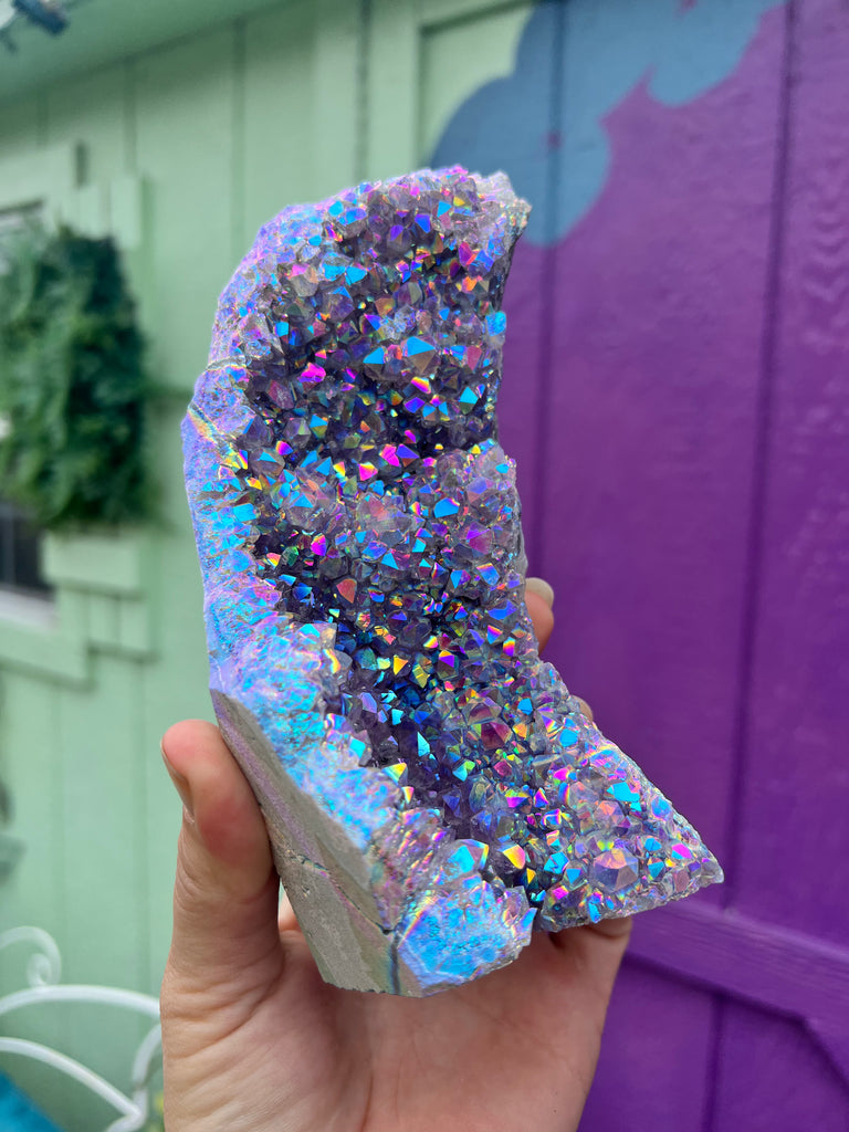 Moonbeam Aura Amethyst cluster no.3