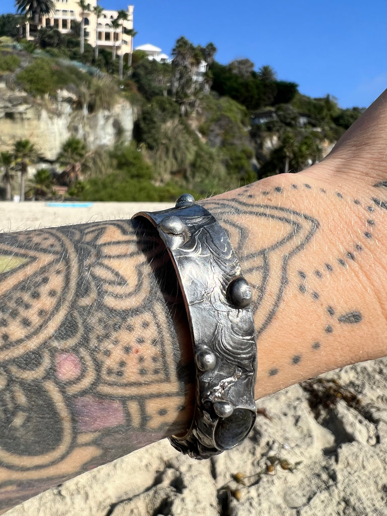 Labradorite rose Bangle