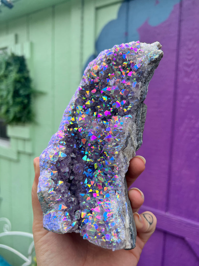 Moonbeam Aura Amethyst cluster no.3