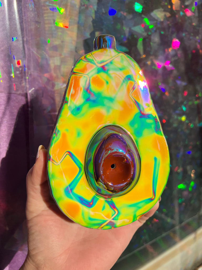Rainbow ceramic Avocado !