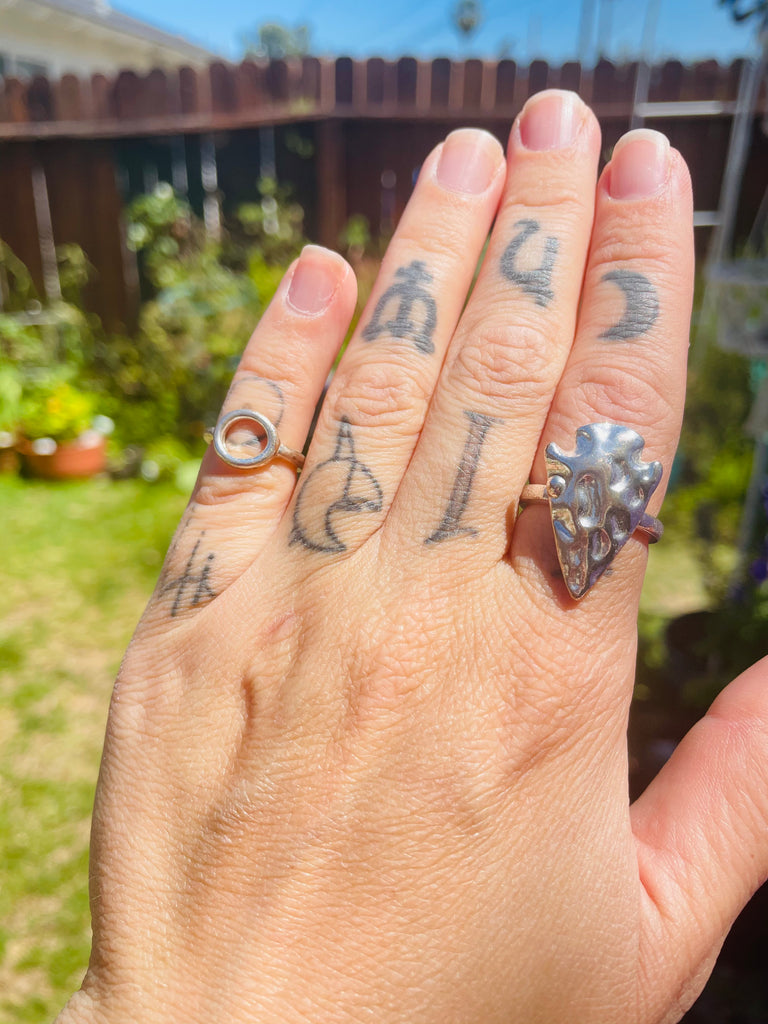 Silver ring set