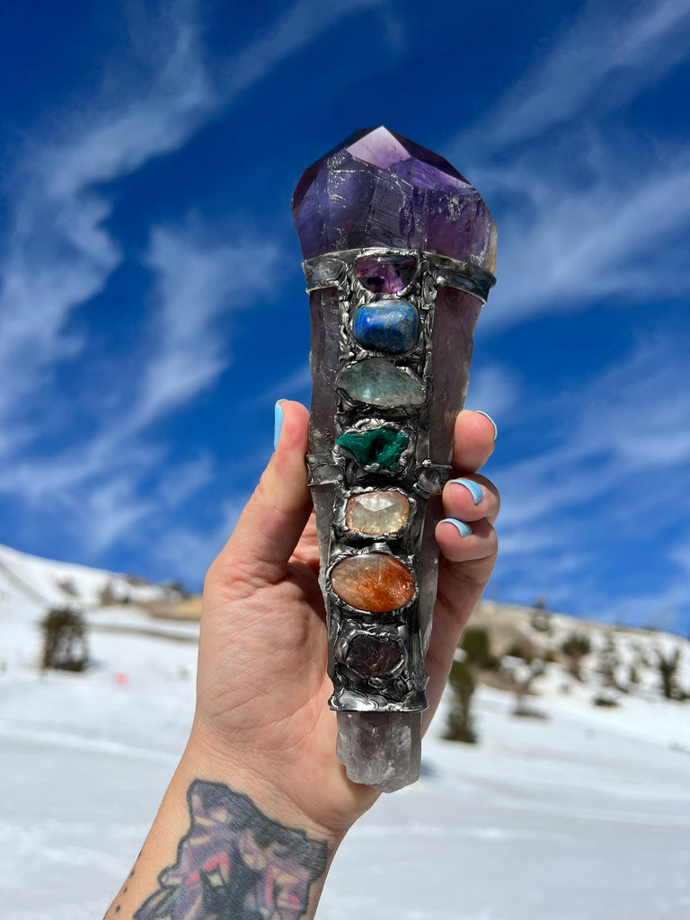 Amethyst Scepter no.2, Align to Source energy spiritual tool