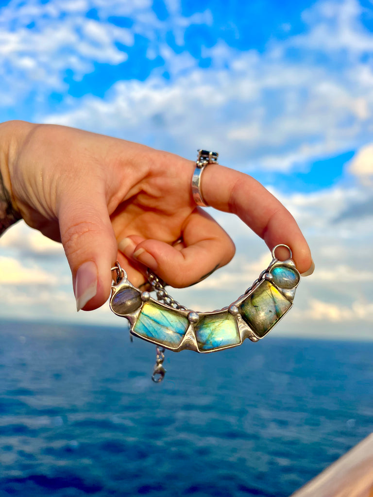 Tobaira Labradorite choker no.1