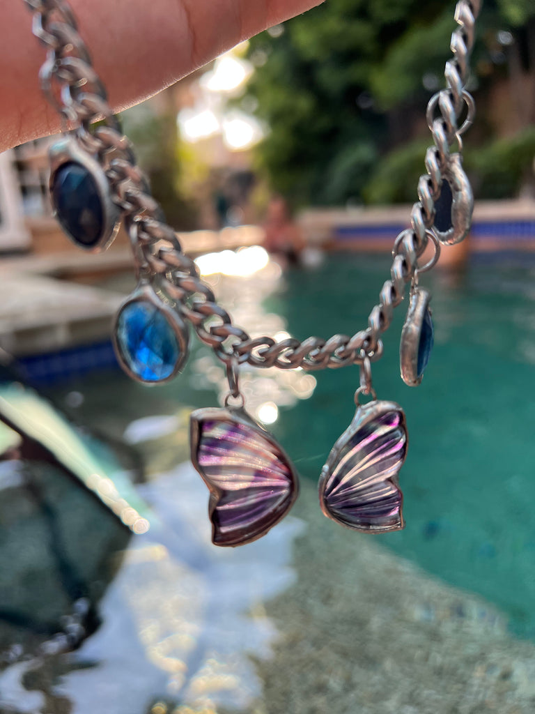 Fluorite Butterfly Choker