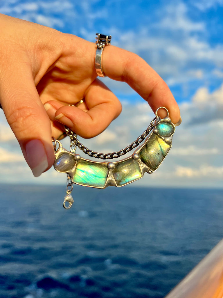 Tobaira Labradorite choker no.1