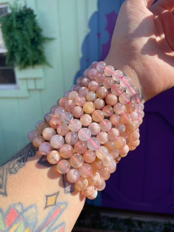 Flower Agate Bracelet (1pc)