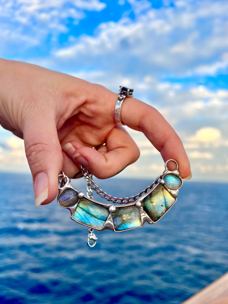 Tobaira Labradorite choker no.1