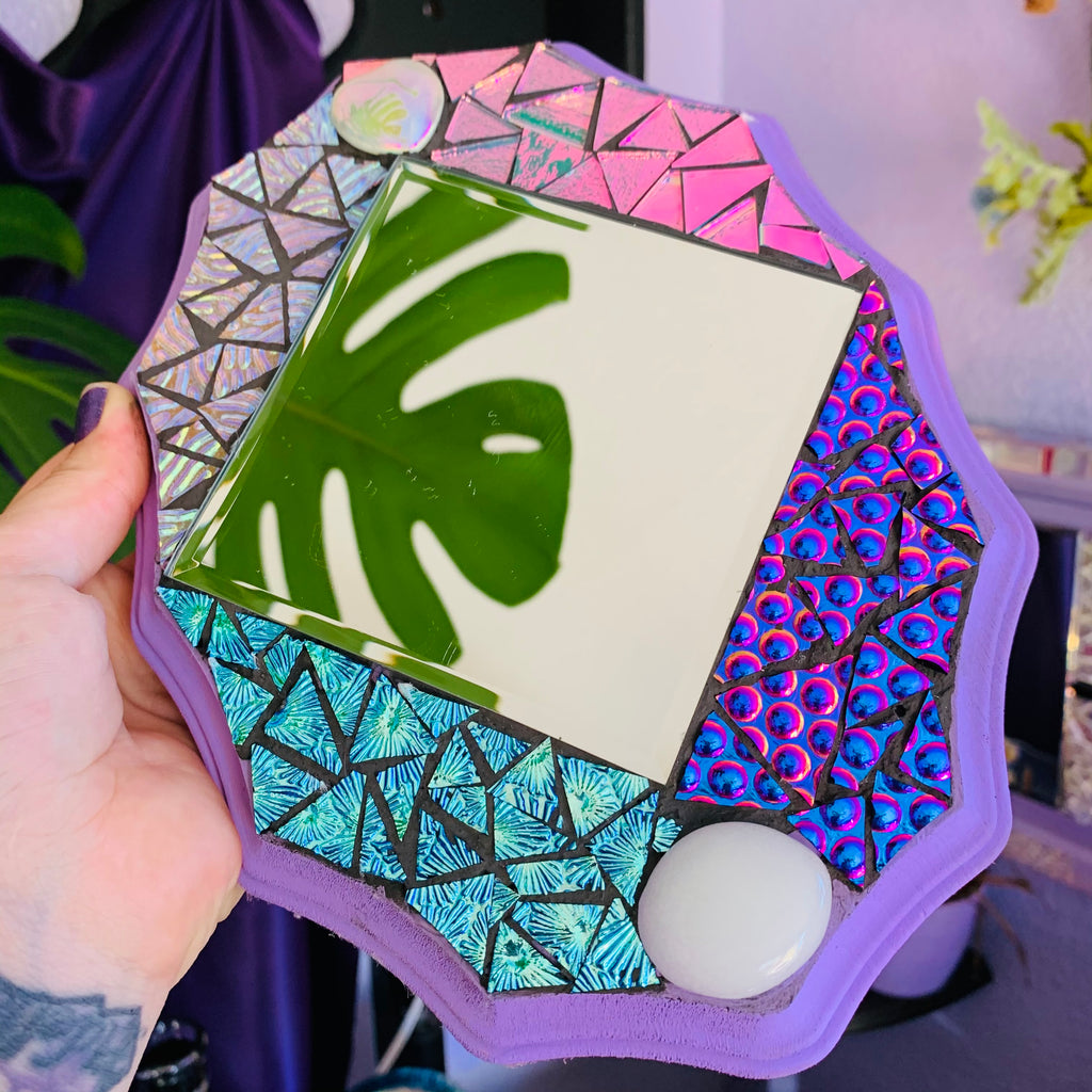 Purple Mosaic mirror