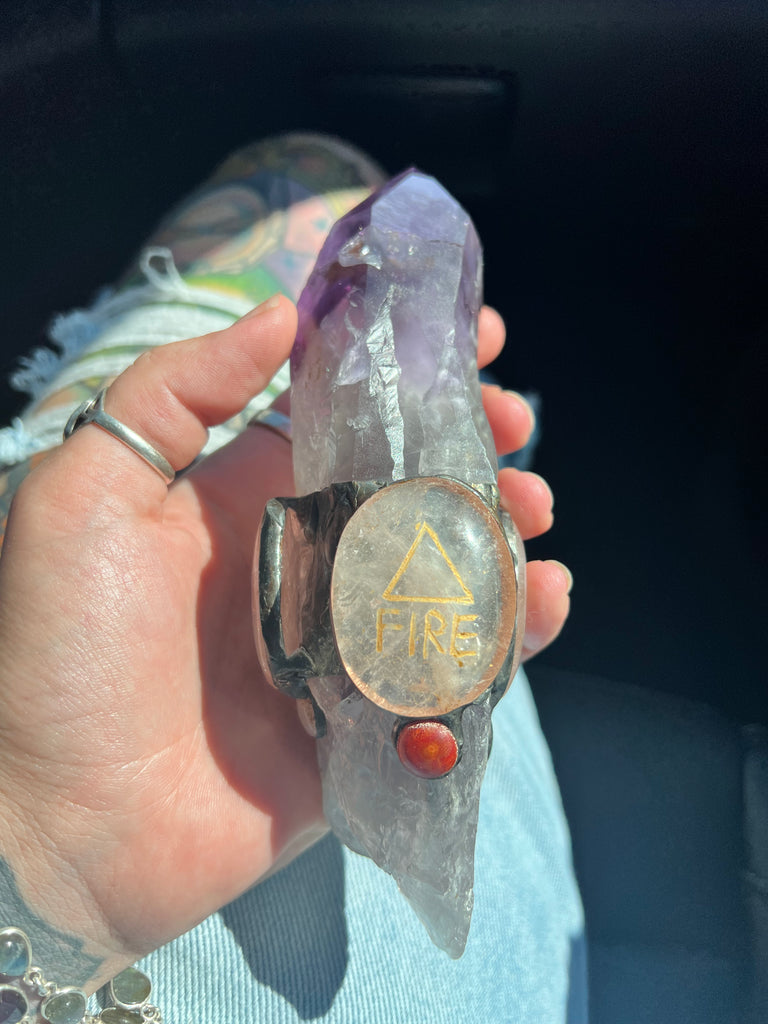 Self Healer Amethyst Scepter Connect to the Elements