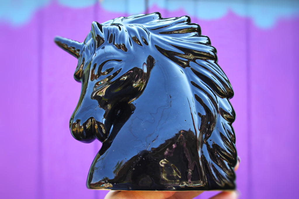 Aurafied Ceramic Unicorn head