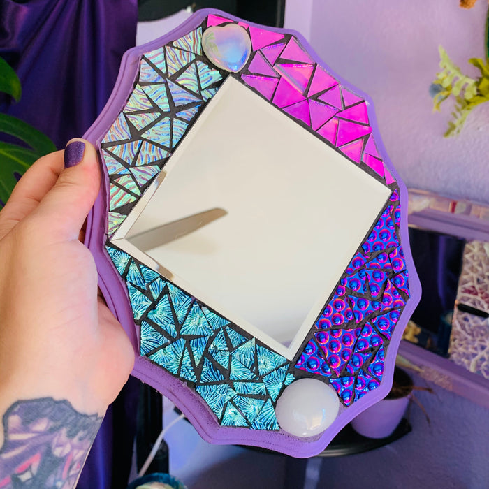 Purple Mosaic mirror
