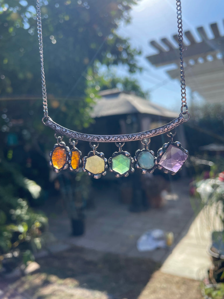Rainbow Crystal Collector Crystal Choker no.2