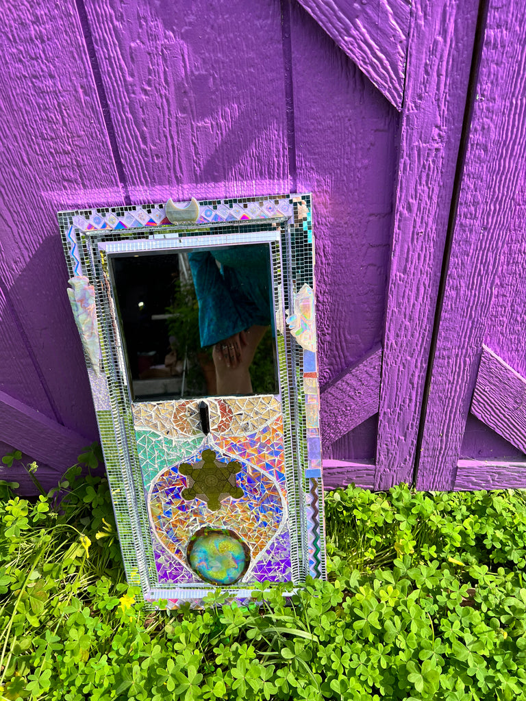Mosaic Mirror made with Love