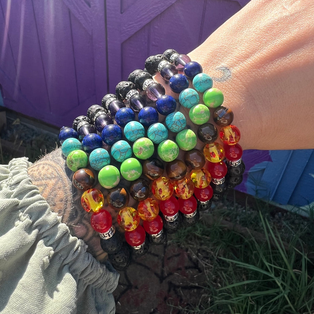 Rainbow Lava bread bracelet (1pc)