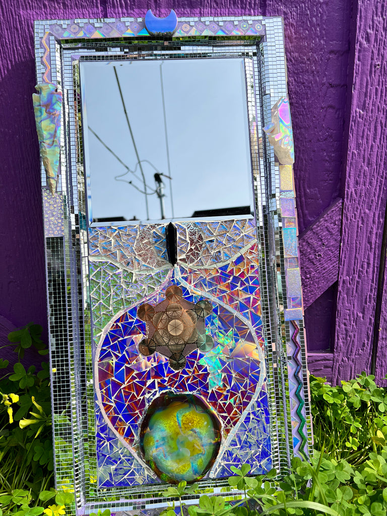 Mosaic Mirror made with Love
