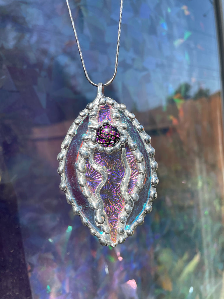 Sabrina Dichroic Glass Yoni