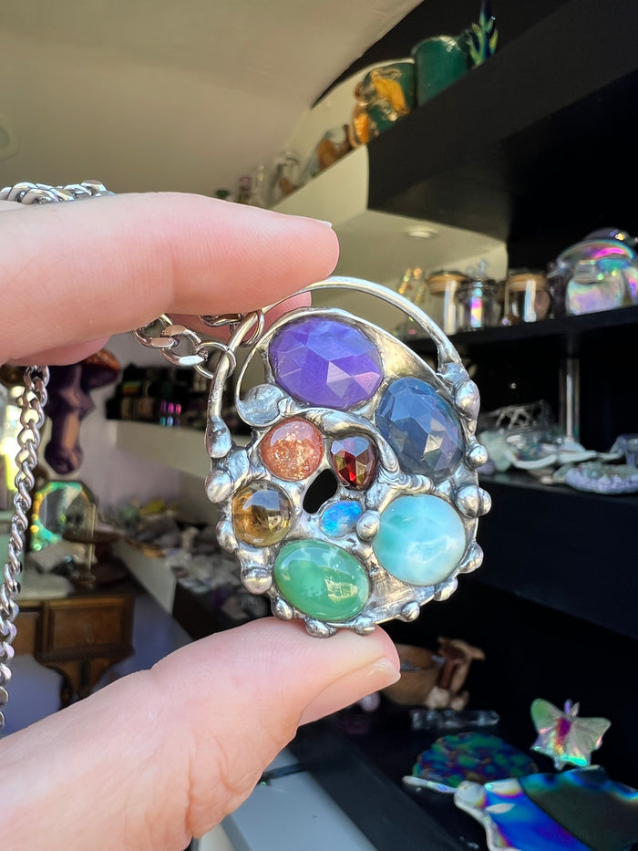 Rainbow Crystal Spiral Amulet no.4