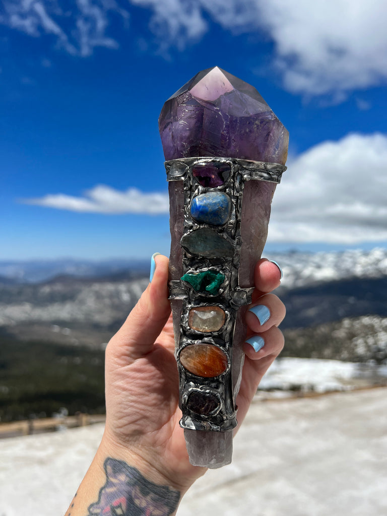 Amethyst Scepter no.2, Align to Source energy spiritual tool