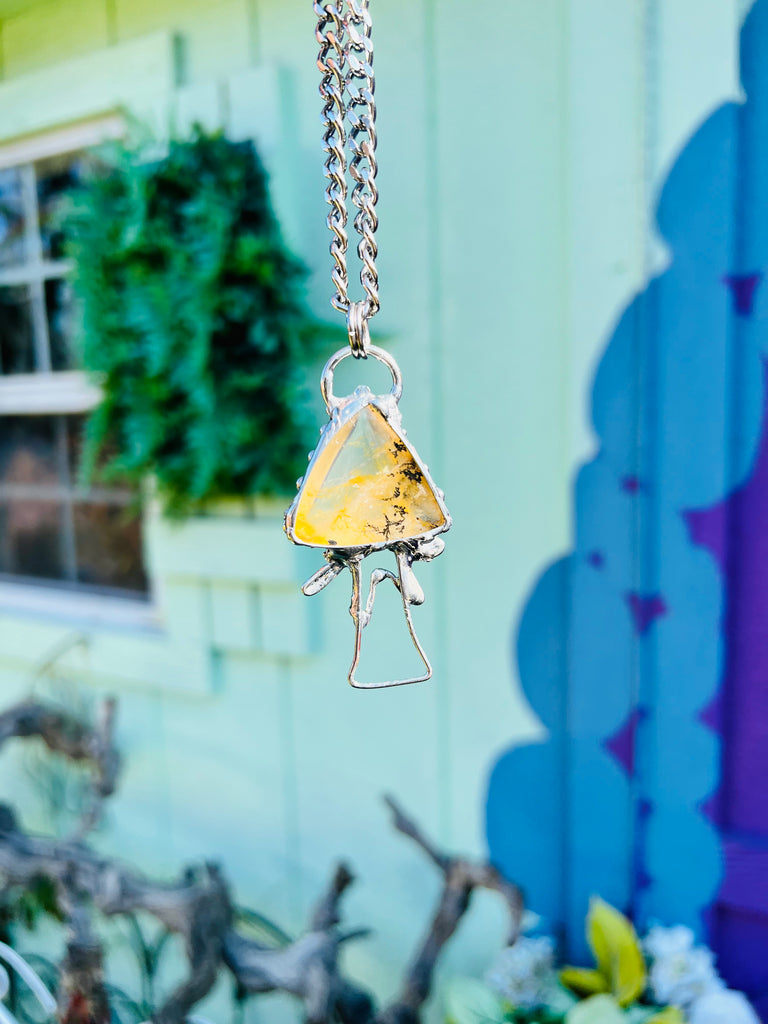 Golden Healer Mushroom Amulet no.1