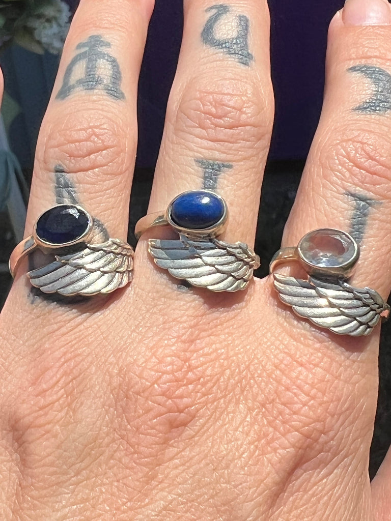 Angel Wing Rings size 7 (choose one)