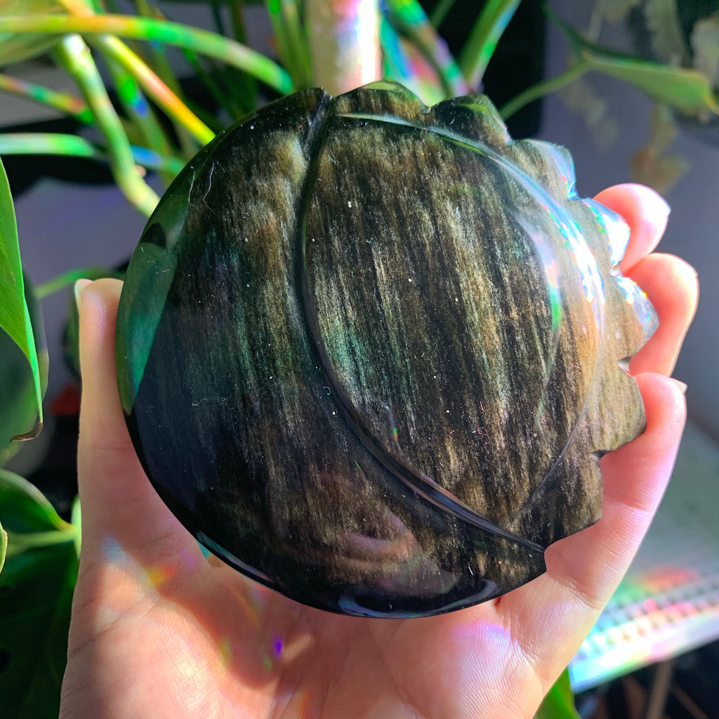 Sun and Moon Golden Sheen Obsidian