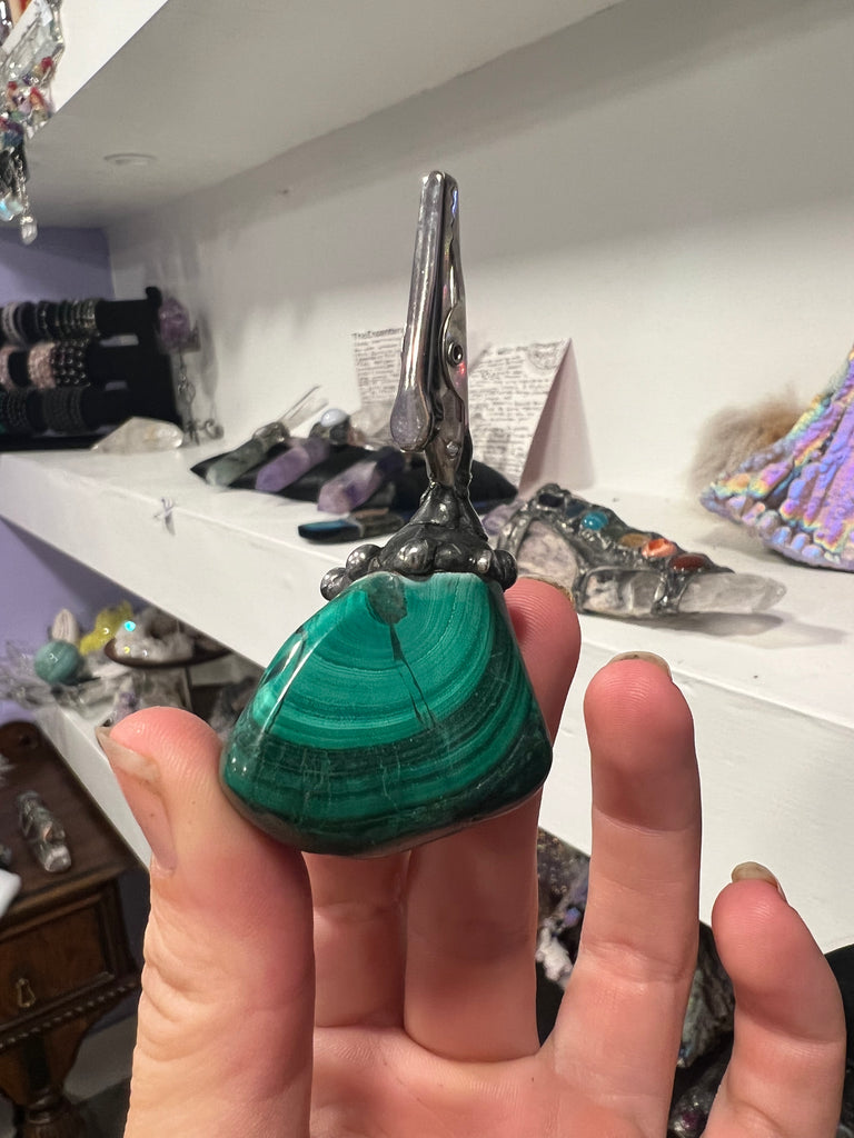 Malachite clip