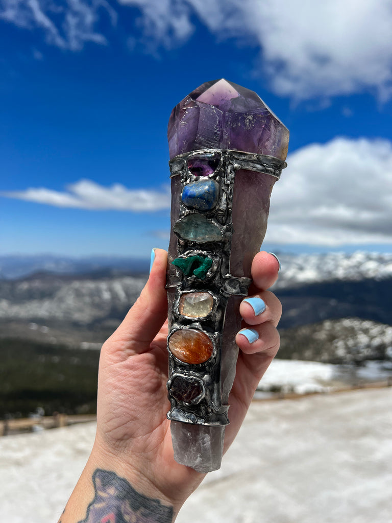 Amethyst Scepter no.2, Align to Source energy spiritual tool