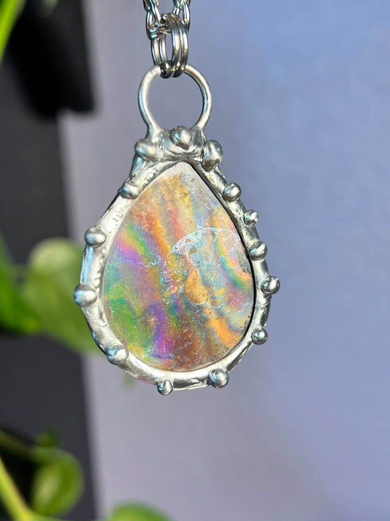 Holographic Ammonite amulet no.5