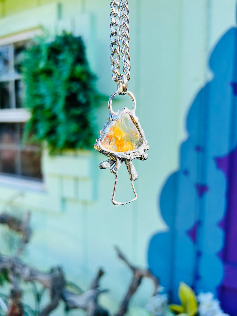 Golden Healer Mushroom Amulet no.2