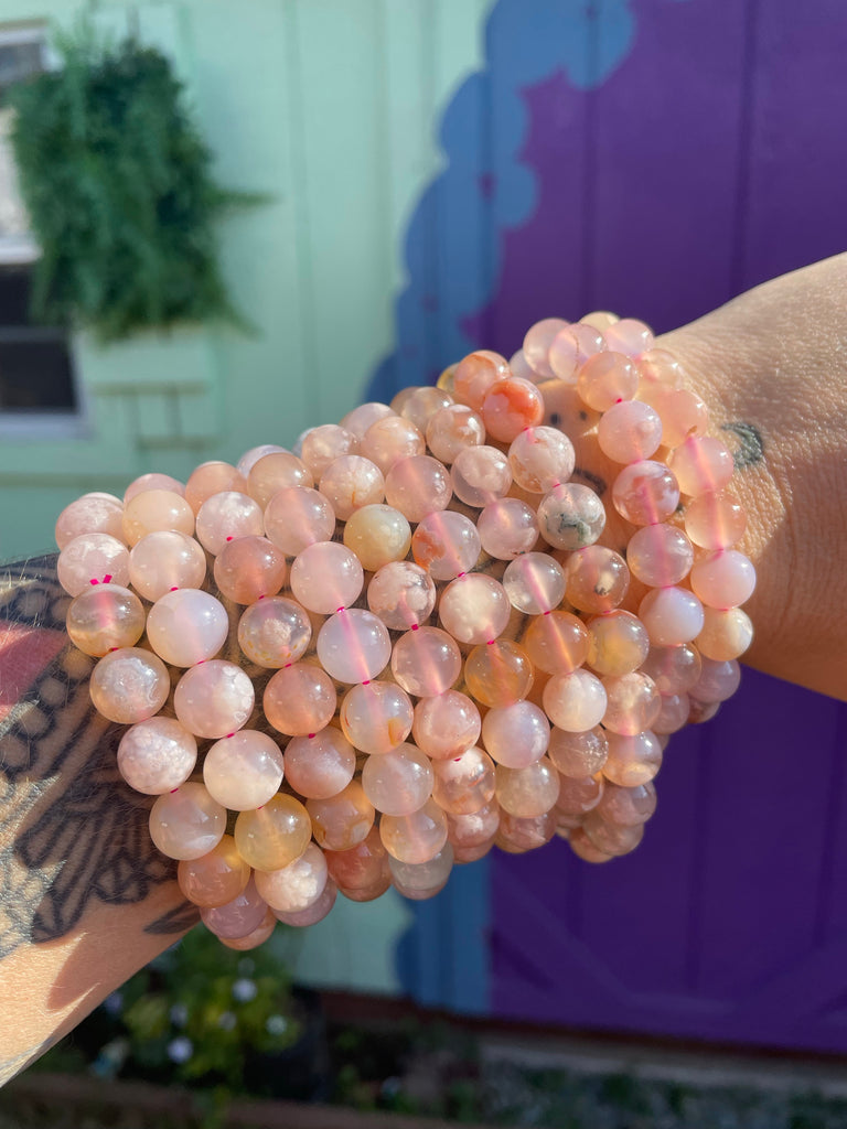 Flower Agate Bracelet (1pc)