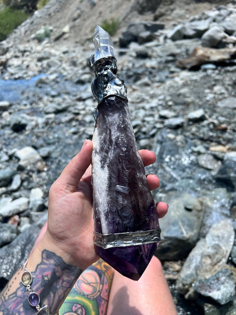 Amethyst Chakra Scepter Spiritual Tool