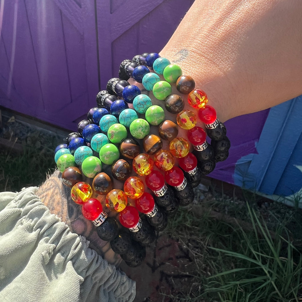 Rainbow Lava bread bracelet (1pc)