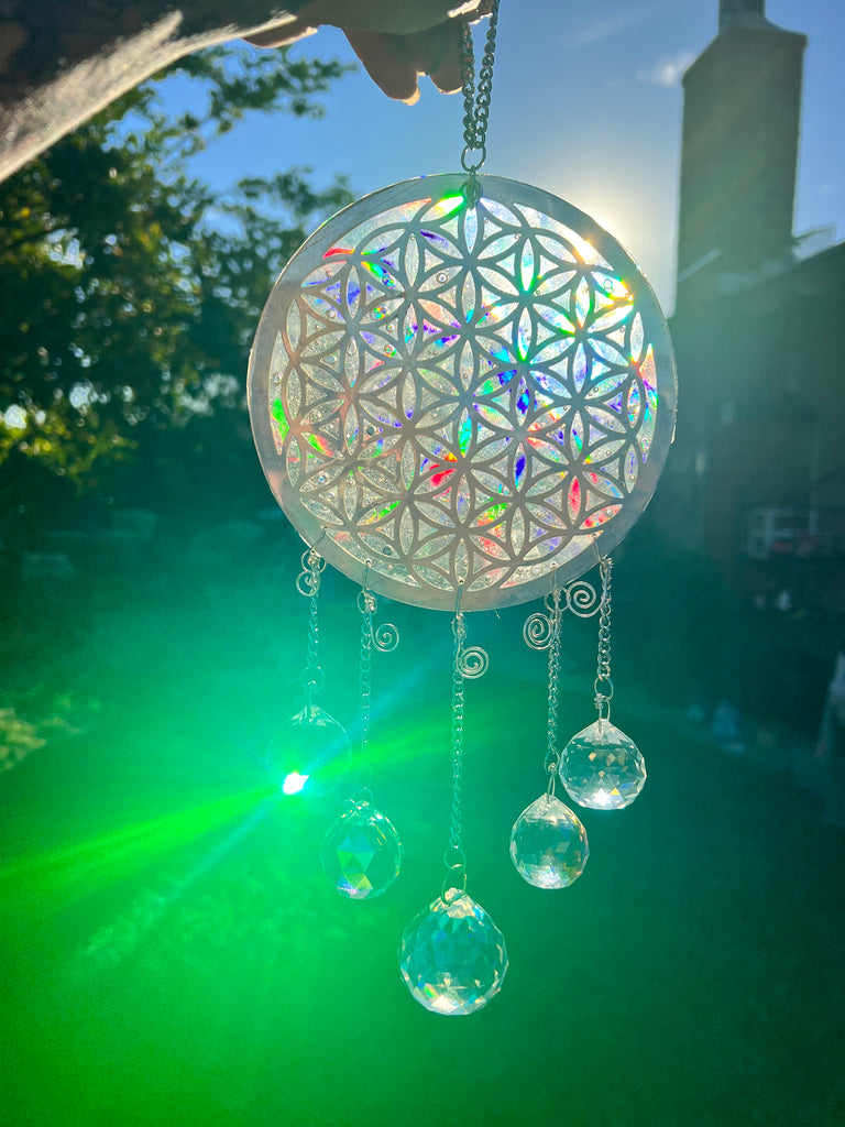 Flower of Life holographic rainbow maker