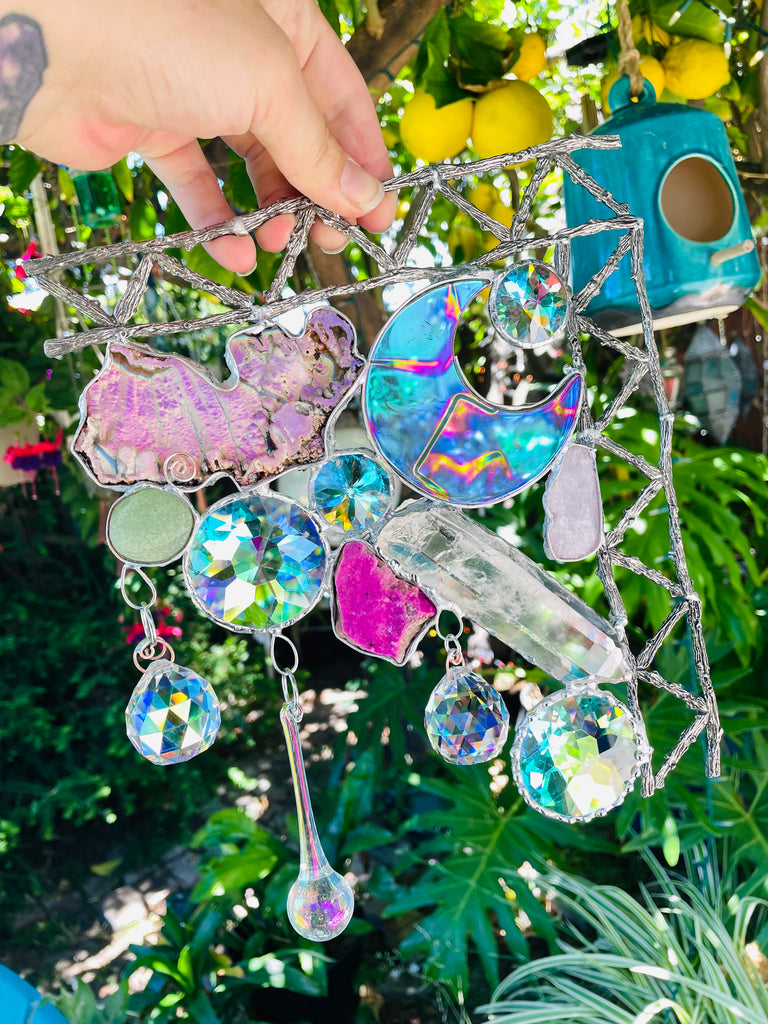 One of a kind Fairy house window corner (right)