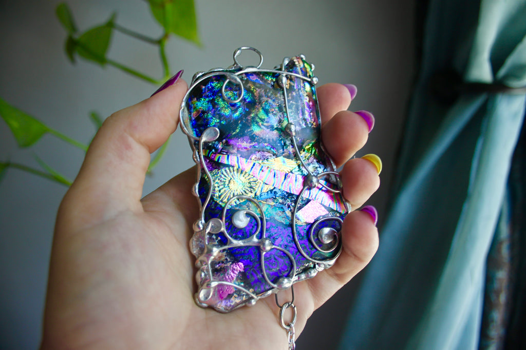 Dichroic Glass sun catcher no.1
