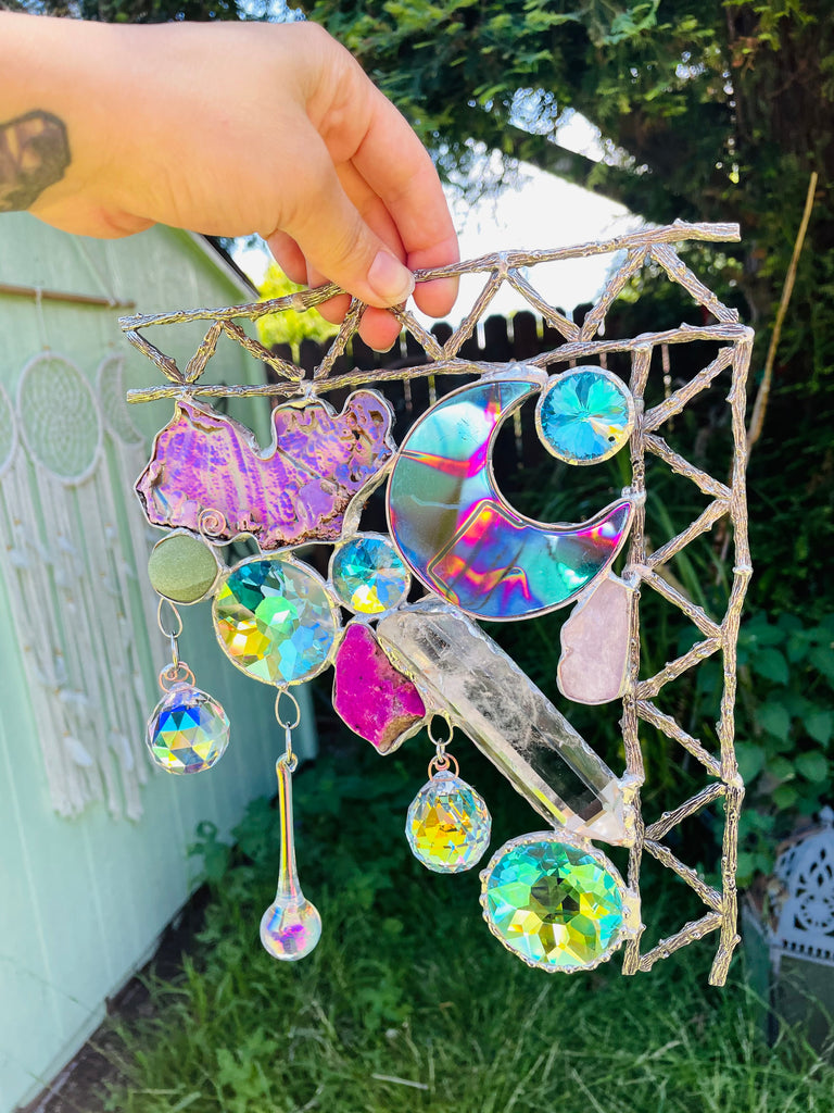 One of a kind Fairy house window corner (right)