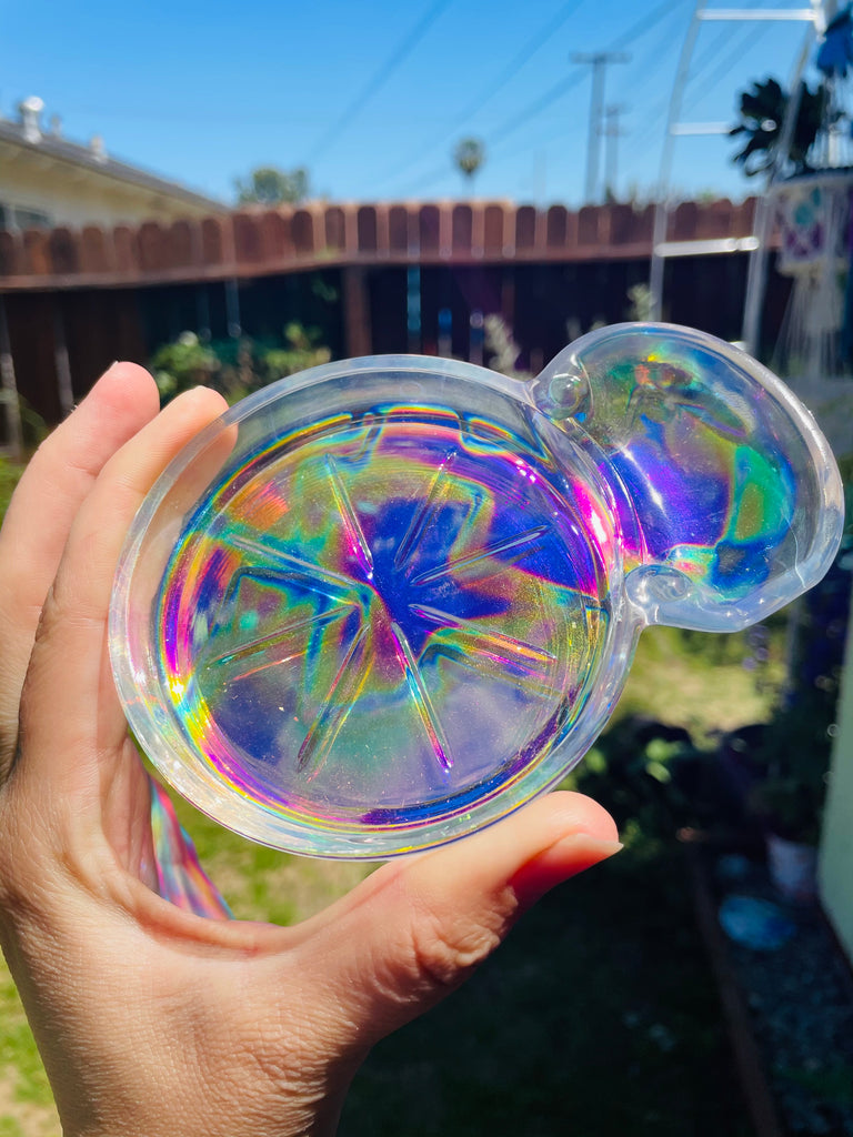 Aurafied Glass Ashtray/cupholder