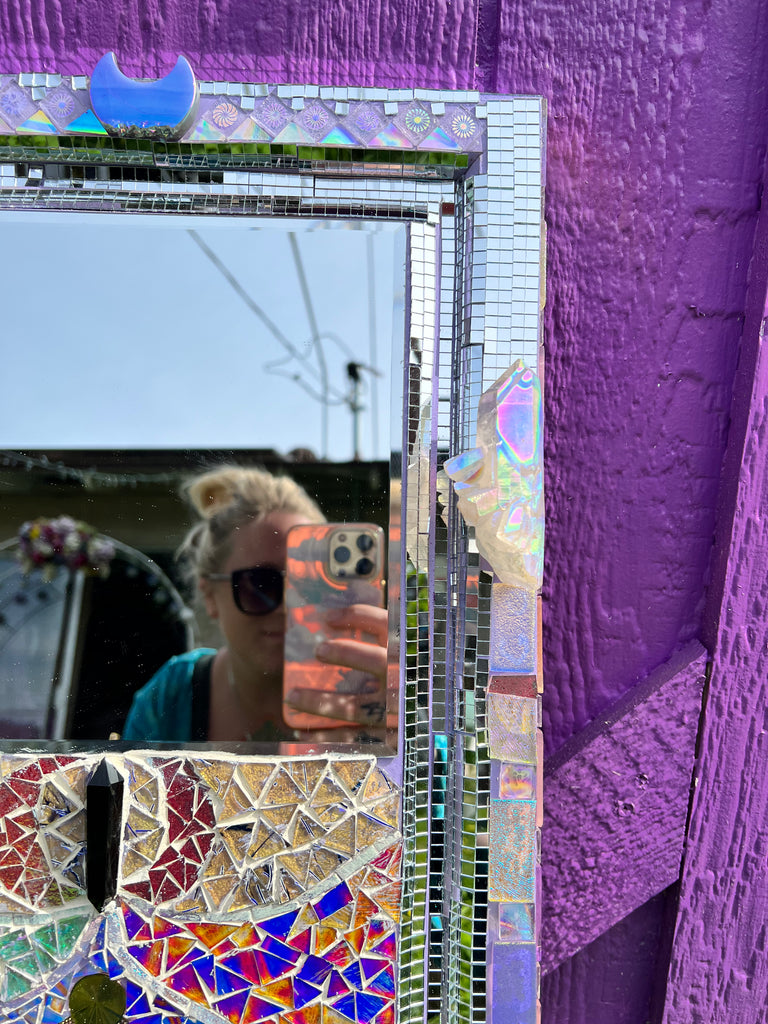 Mosaic Mirror made with Love