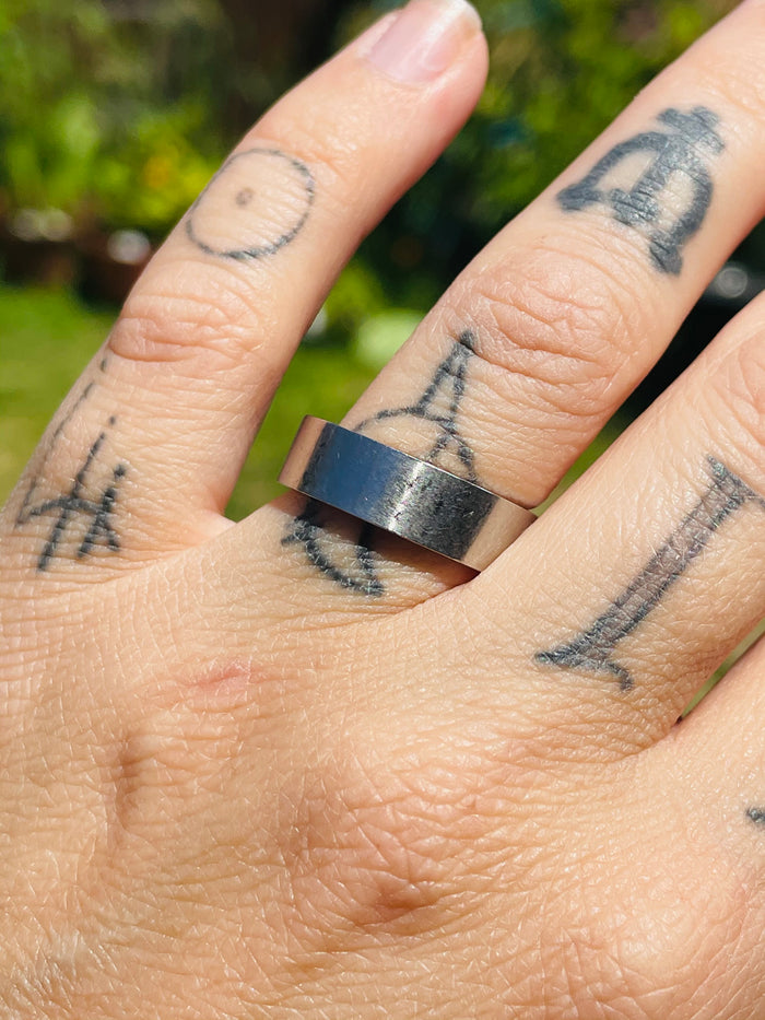 Silver band ring size 6.5