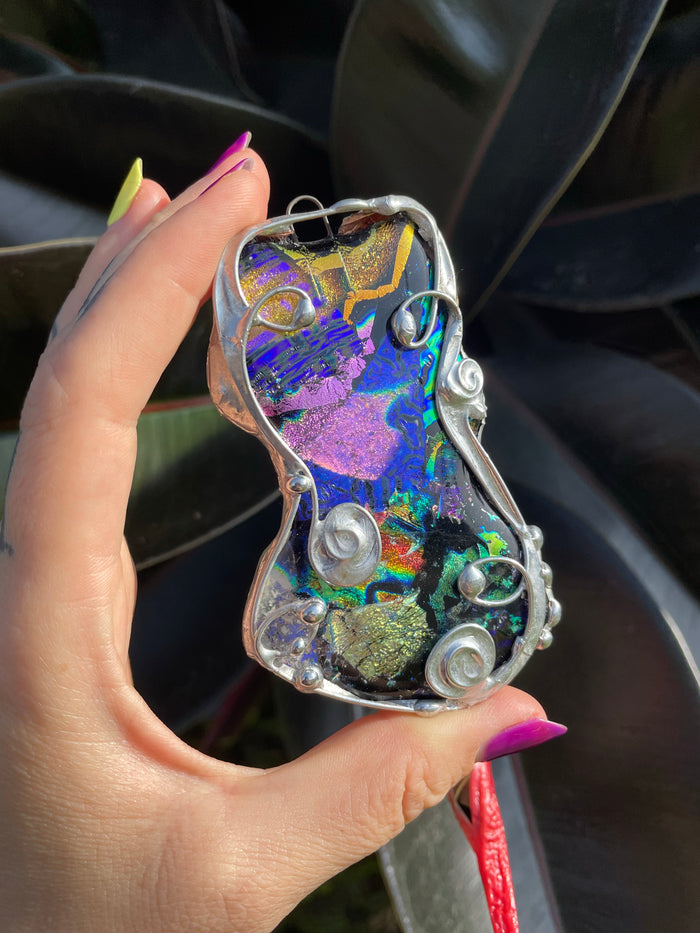 Dichroic Glass sun catcher no.2