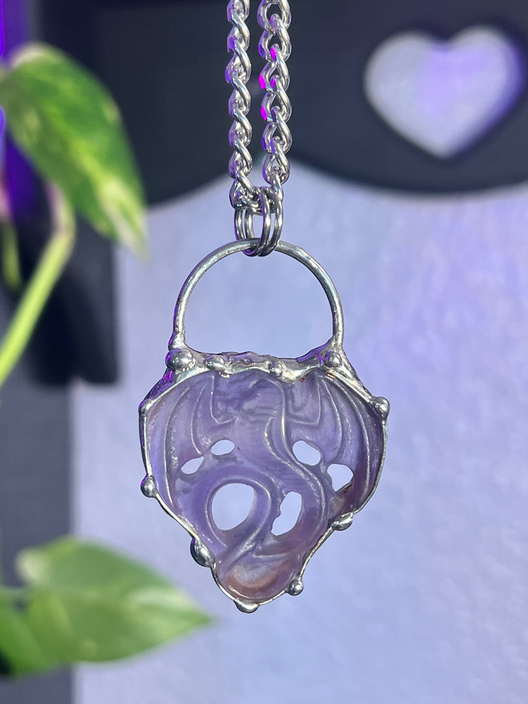 Fluorite Dragon Amulet