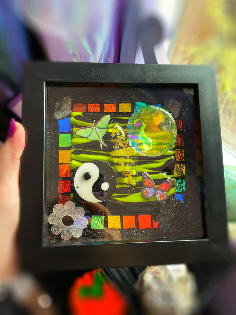Dichotomy- 3D mosaic Shadow Box