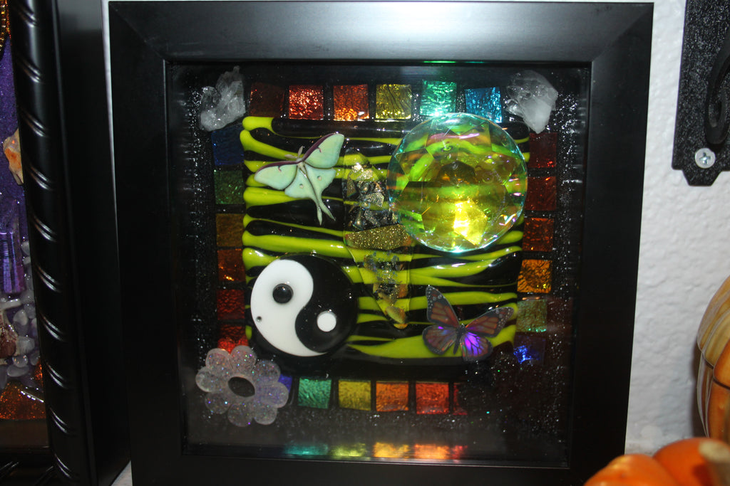 Dichotomy- 3D mosaic Shadow Box