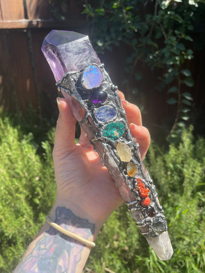 Amethyst Scepter no.3, Align to Source energy spiritual tool