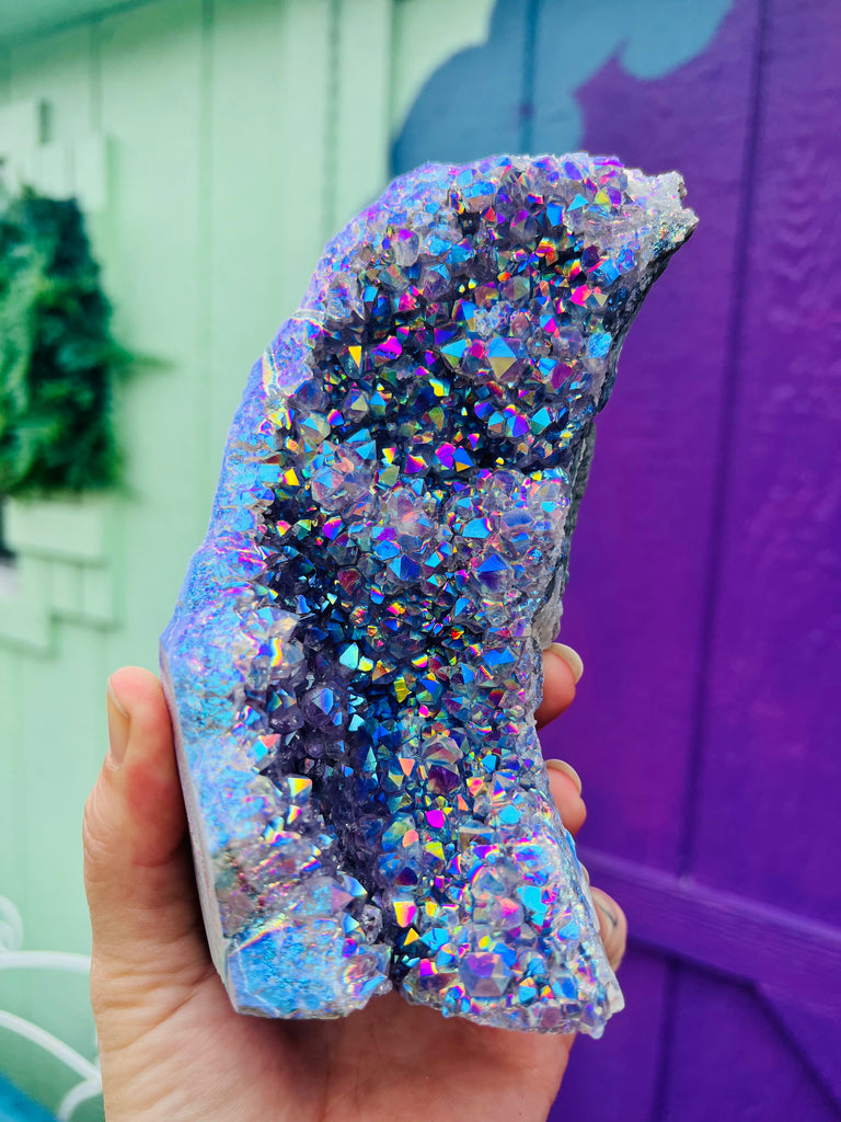 Moonbeam Aura Amethyst cluster no.3