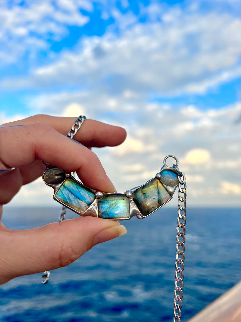Tobaira Labradorite choker no.1