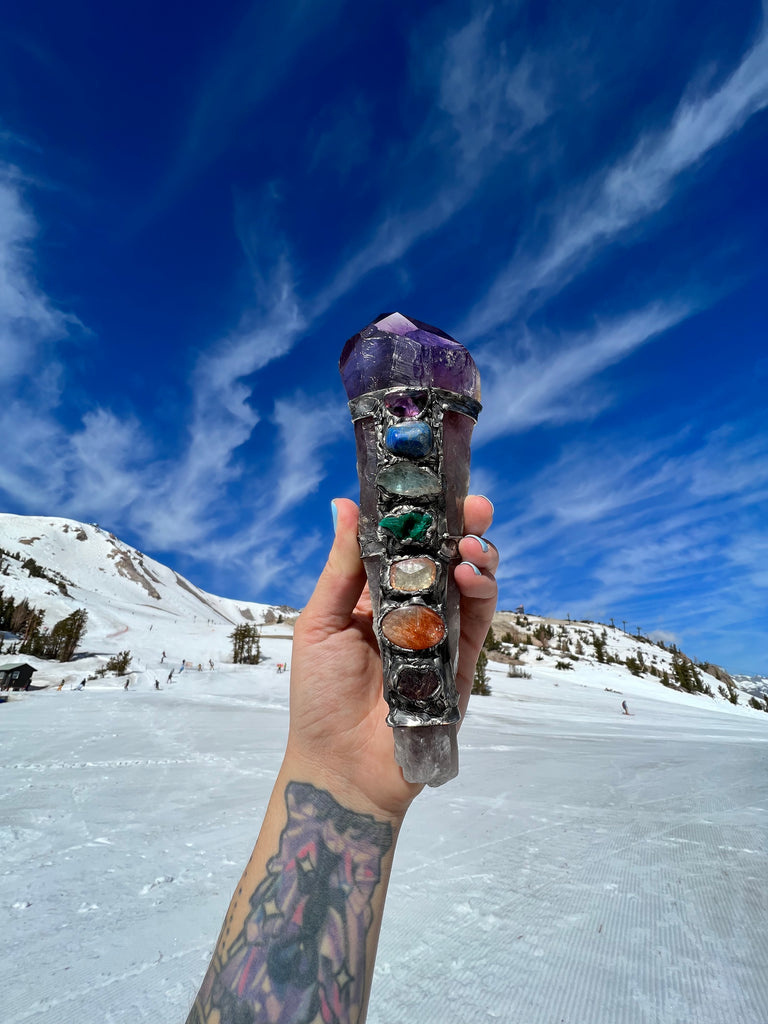 Amethyst Scepter no.2, Align to Source energy spiritual tool