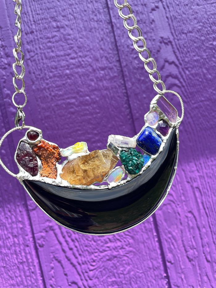 Obsidian Moon rainbow Warrior chest plate