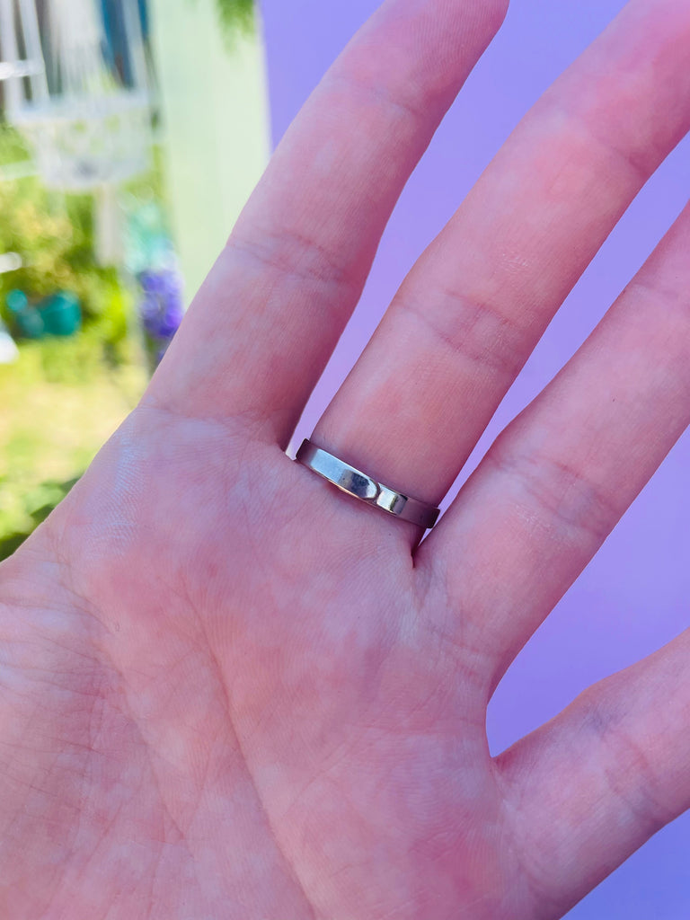 Handmade Amethyst ring size 4.5