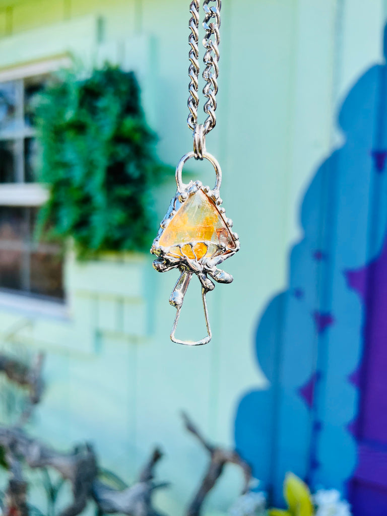 Golden Healer Mushroom Amulet no.2